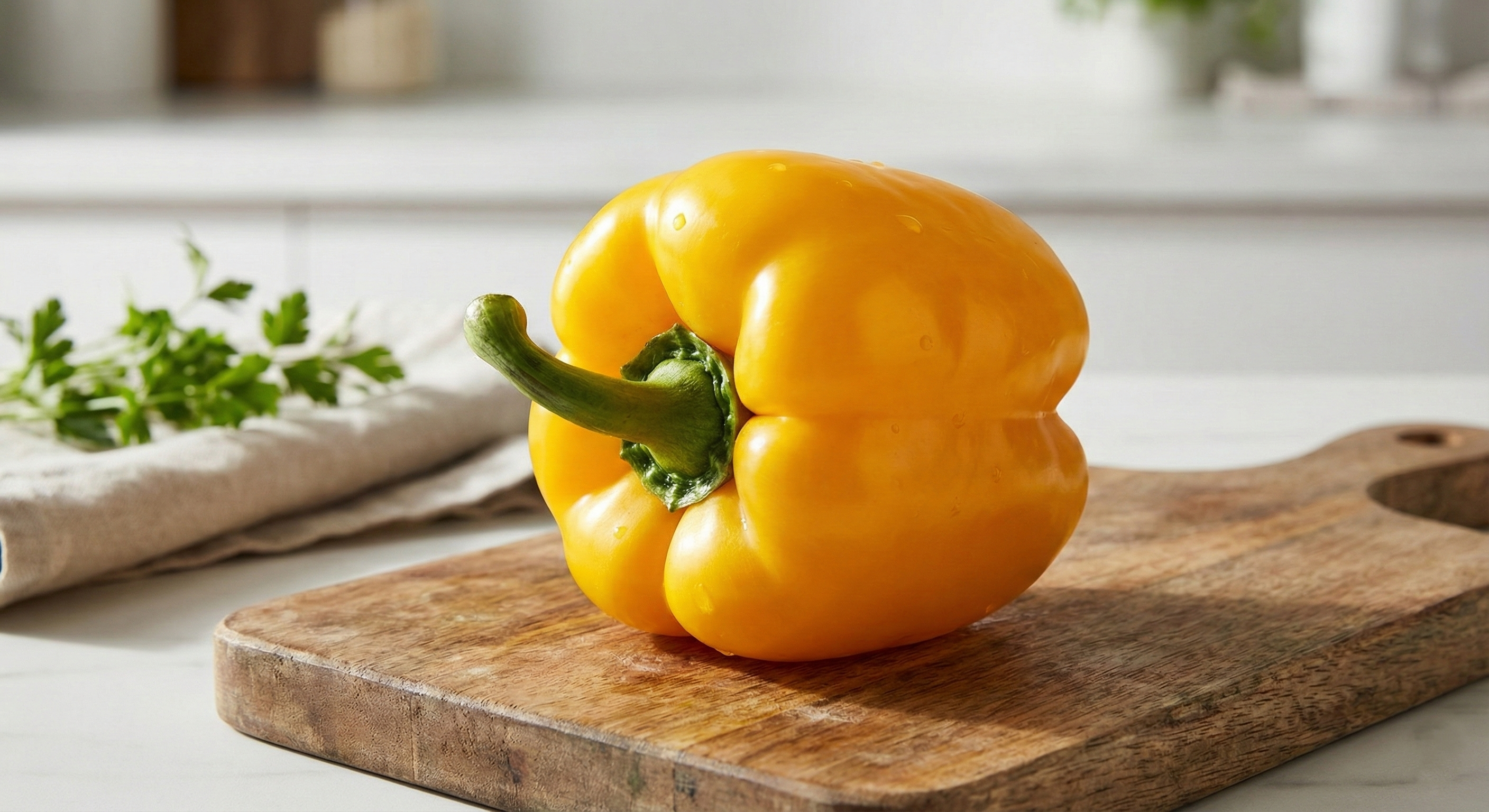 Yellow Capsicum (पीली शिमला मिर्च)